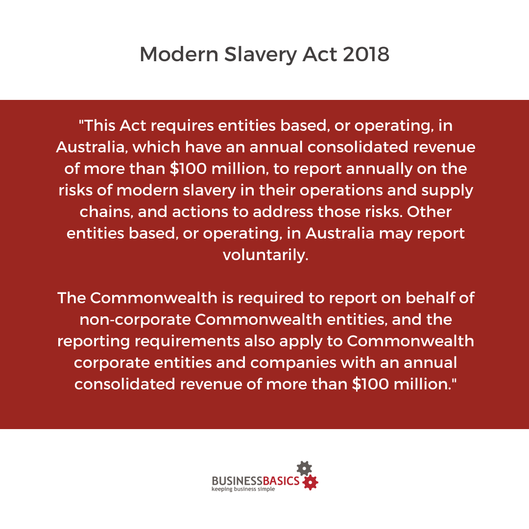 Modern Slavery Act 2018